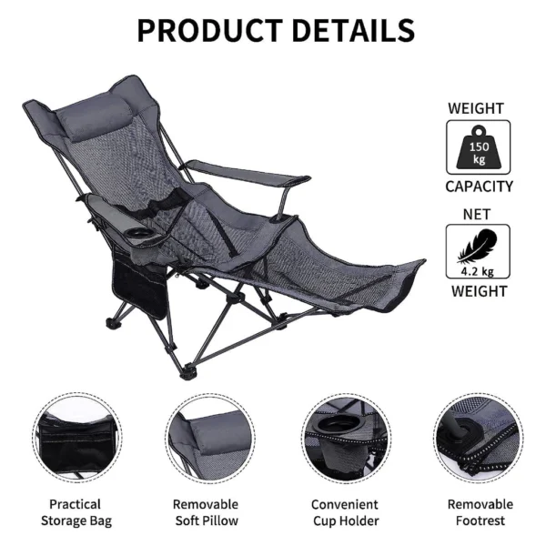 sg-11134201-7reqc-m22bra53rggy86-1.webp Portable Folding Recliner Lazy Chair Camping Chair
